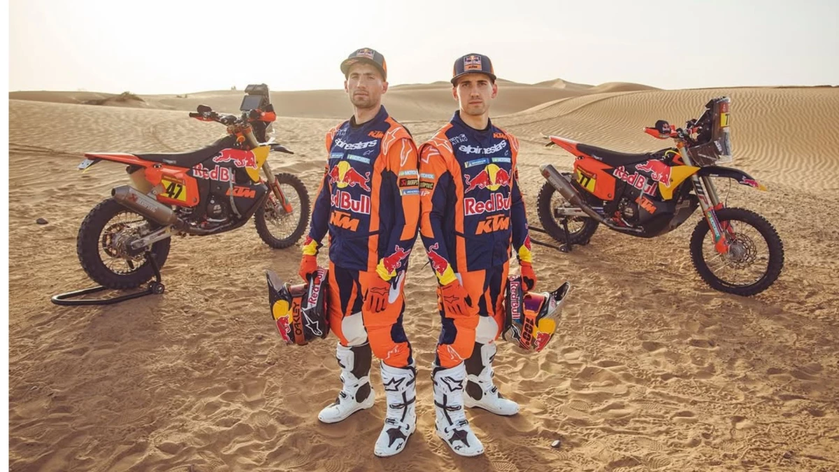 &nbsp;Kevin y Luciano Benavides, los argentinos que van por el Dakar en la categoría motos | Foto: IG Luciano Benavides