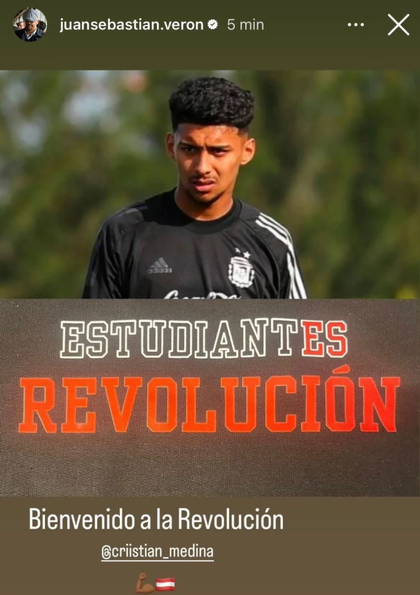 Foto: Historia que subió Verón a su Instagram.