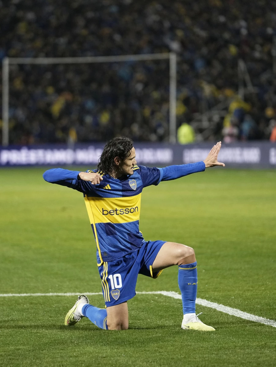 Cavani, la llave del gol de Boca durante 2024. Foto: Prensa Boca Juniors