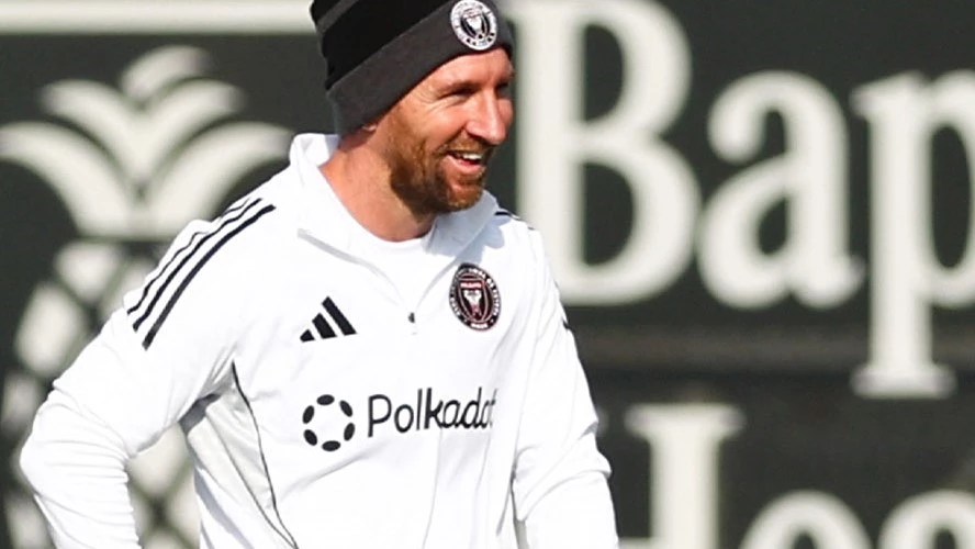 Foto: Messi sonríe en el entrenamiento de Inter Miami (@ESPN)
