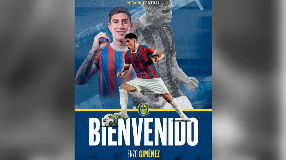 Foto: @RosarioCentral. Llega el paraguayo Enzo Giménez, para convertirse en la segunda incorporación de Rosario Central