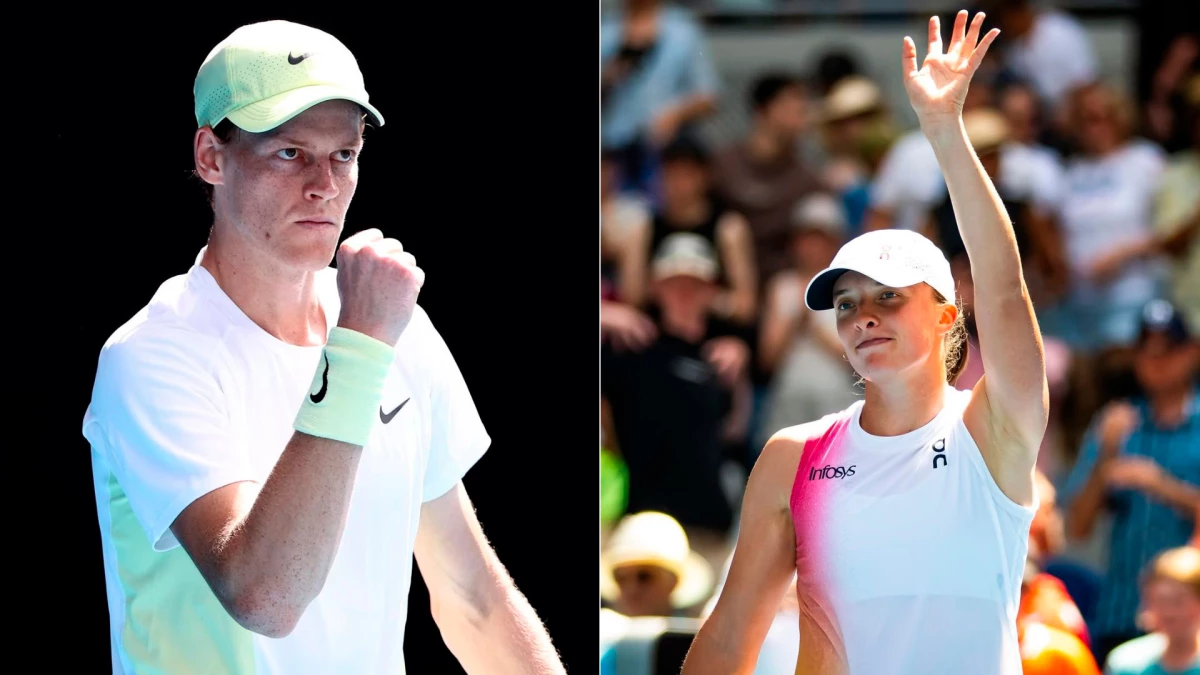 Jannik Sinner y Iga Swiatek, números 1 del mundo, van por el título en Australia | Fotos: Combo IG janniksin IG iga.swiatek