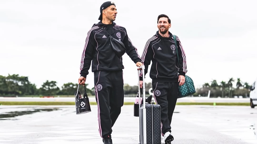 Messi y Suárez viajaron a Lima para el segundo amistoso de la pretemporada. Foto: Inter Miami