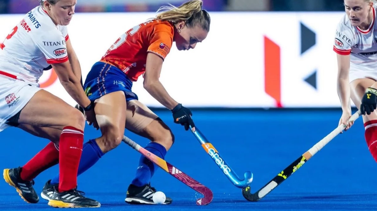 &nbsp;Foto: @HockeyIndiaLeague. La argentina Sauze es campeona en la rama femenina de la Superliga de la India.&nbsp;
