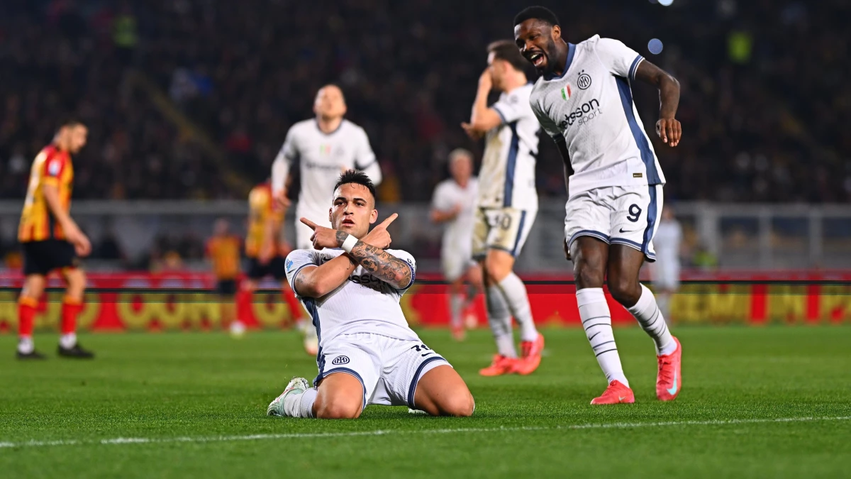 Foto: Lautaro marcó un golazo en el triunfo ante Lecce por la Serie A. @Inter_es