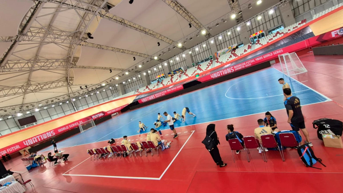 EL seleccionado argentino de futsal espera por su debut en el 4Naciones | Foto: Prensa AFA