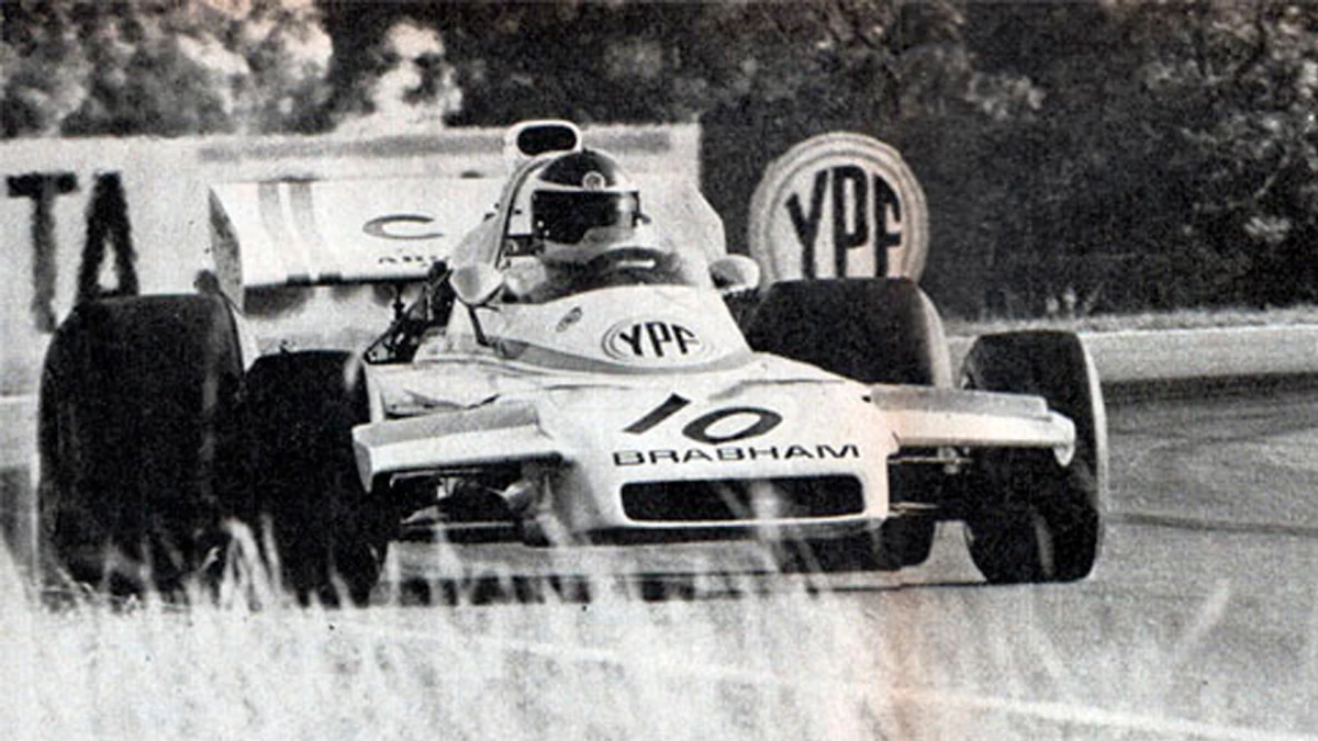 El Brabham de Carlos Reutemann que sufrió un desperfecto y tuvo que abandonar la carrera en Argentina | Foto: f1-web.com.ar
