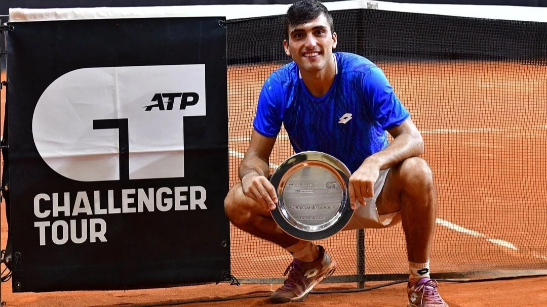 Burruchaga consiguió su primer título de Challenger en Brasil. Foto: @romanburruchaga