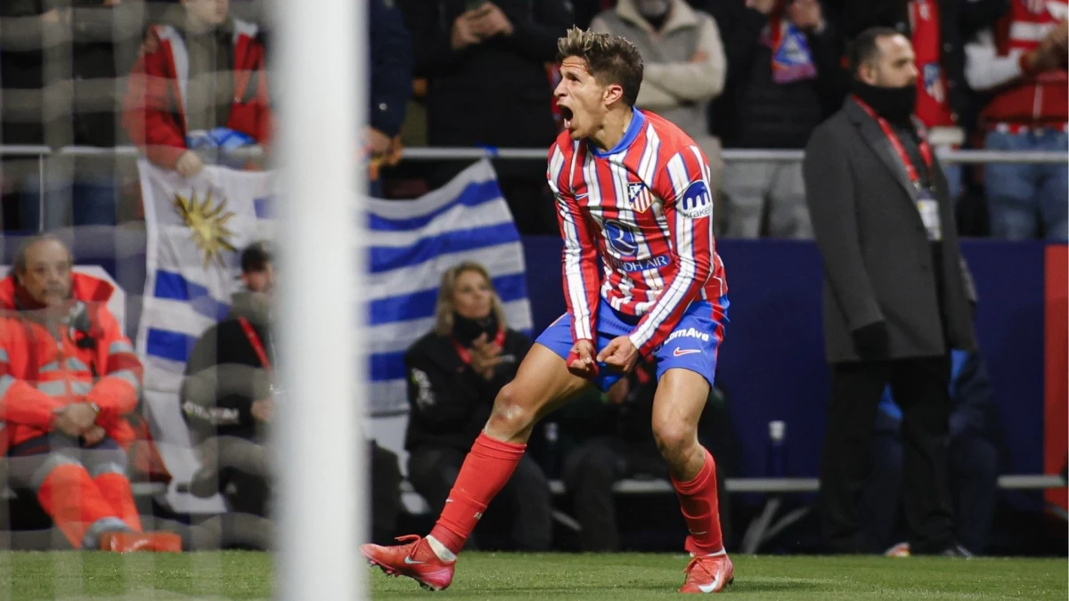 Grito de gol. Giuliano Simeone aportó en la goleada del Atleti. Foto: @Atleti