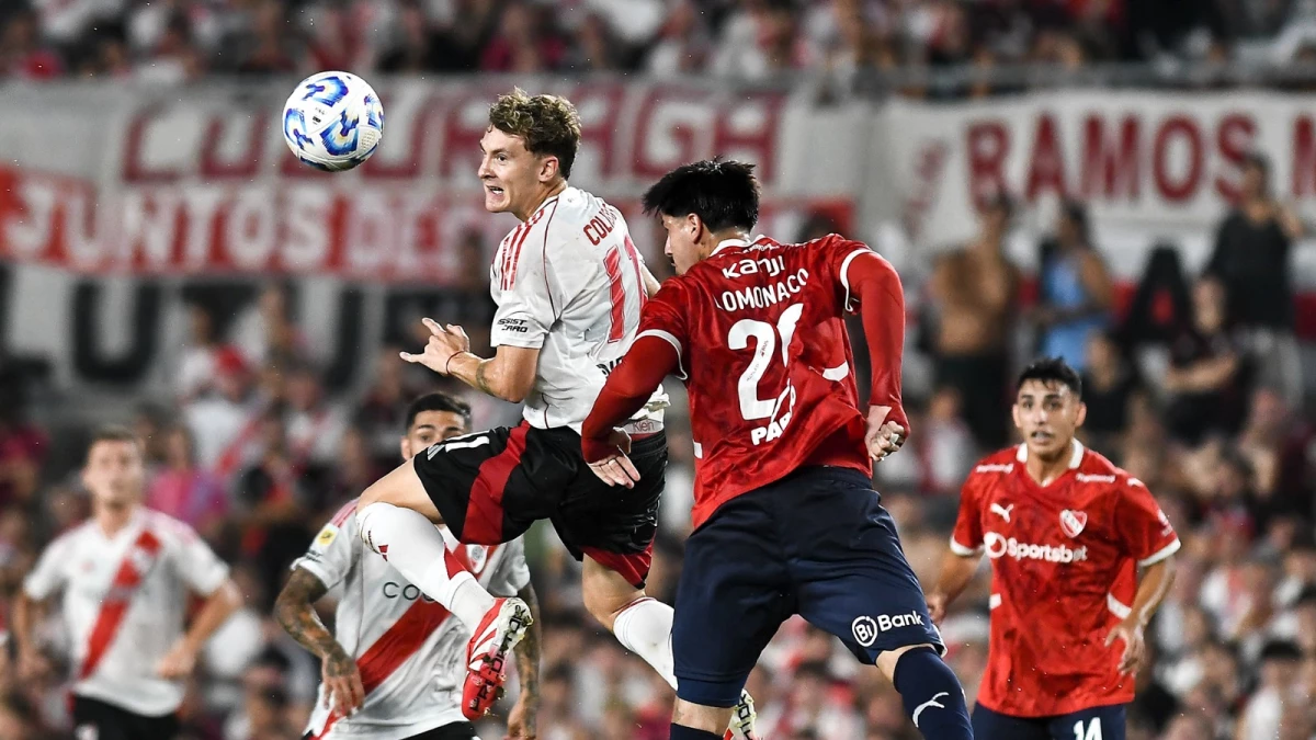 Foto: Cris Sille. River le ganó a Independiente, con dos tantos de Facundo Colidio