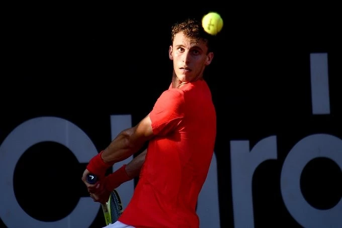 Foto: Juan Manuel Cerúndolo se metió en el cuadro principal del ATP 500 de Río de Janeiro. @RioOpenOficial
