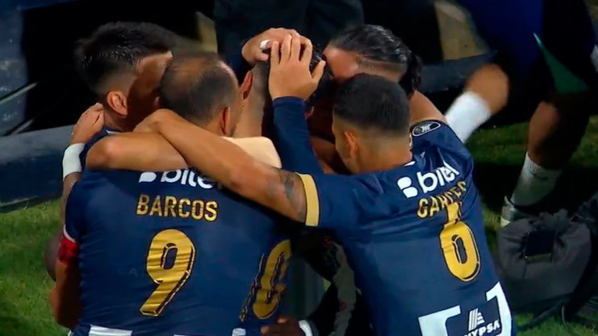 El festejo de Alianza Lima que vence a Boca | Foto: Imagen Captura TV ESPN