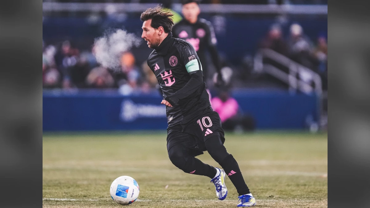 Lionel Messi anotó un gol en el frío polar de Kansas. Foto: X@InterMiamiCF