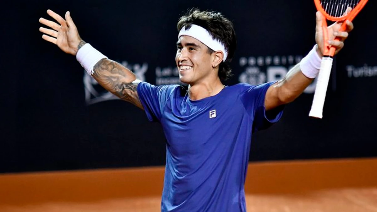 Comesaña y su felicidad tras vencer al 2 del mundo, Zverev en Brasil | Foto: X @RioOpen