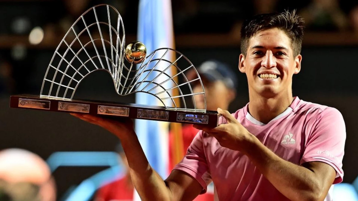 Sebastián Báez aportó el único titulo individual para el país al imponerse por segundo año consecutivo en el ATP 500 de Río de Janeiro (Foto: archivo).