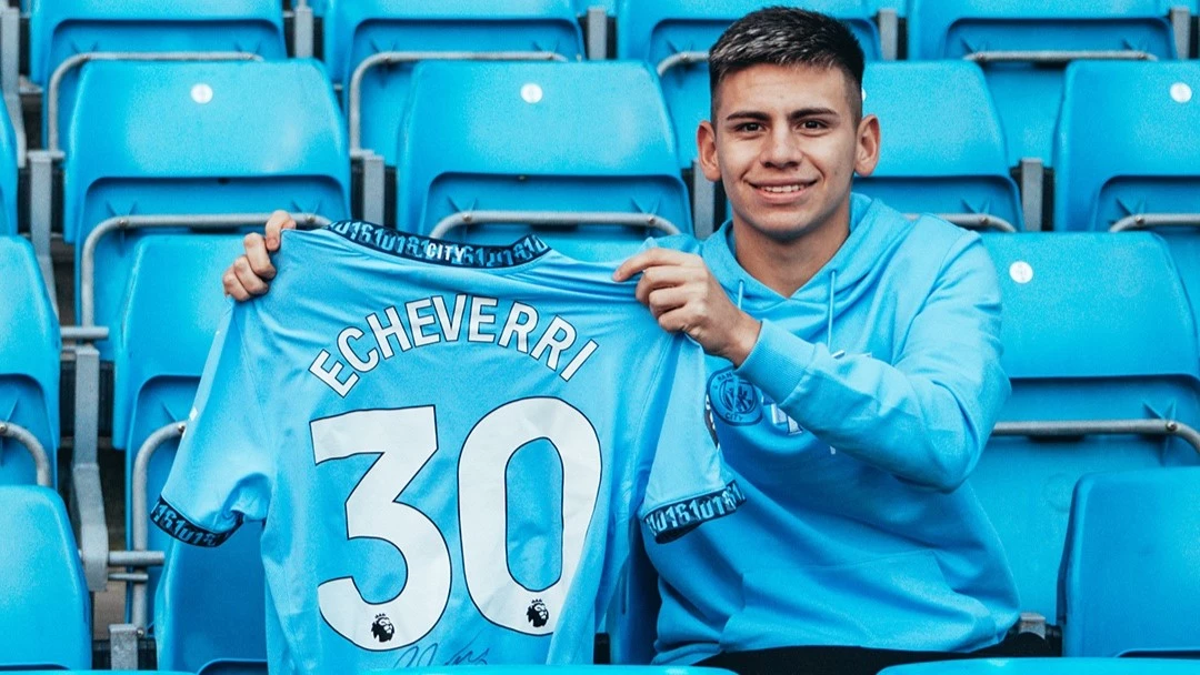 El Diablito usará el número 30 en el Manchester City. Foto: @ManCity