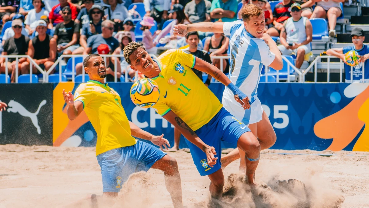Argentina sufrió de principio a final con Brasil. Foto: X @Argentina.