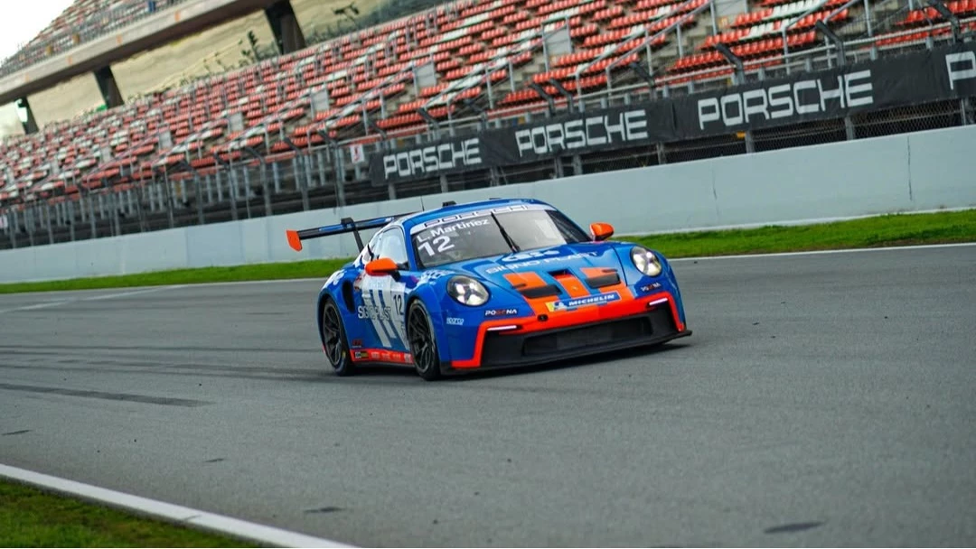 Lucho Martínez, en el autódromo de Montmeló, en Barcelona (Foto: IG@lmartinezracing)