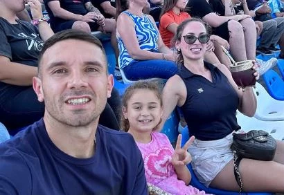 Adrián Martínez en el estadio del CADU. Foto: IG@adrian.martinez52