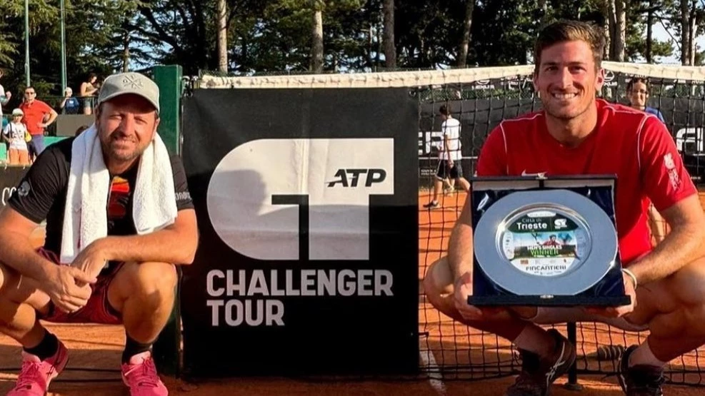 Gómez, ganador del Challenger de Trieste 2024 (Foto: IG@fedegomez250)