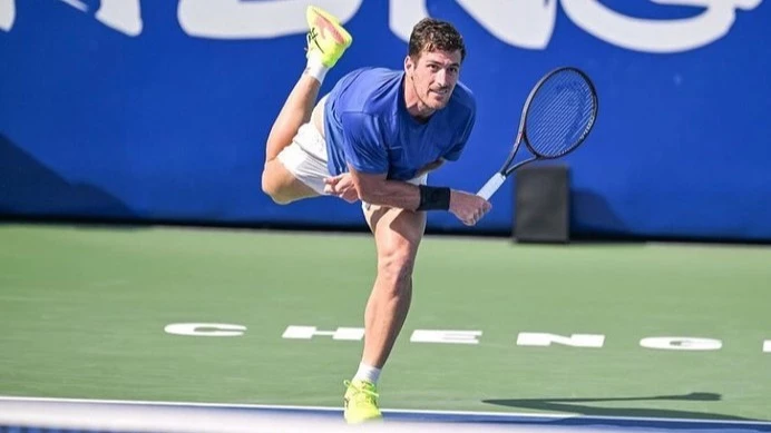 Foto: Federico Gómez se clasificó para los octavos de final del Challenger de Chennai