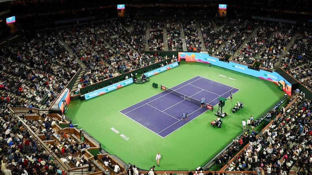 El estadio principal de Indian Wells espera por la presencia de un argentino. Foto: @BNPPARIBASOPEN