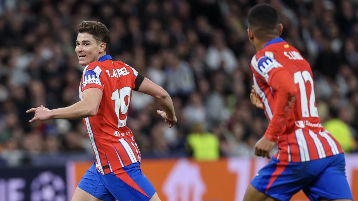 Julián marcó el gol del empate transitorio en el primer tiempo. (Foto: X@ChampionsLeague)