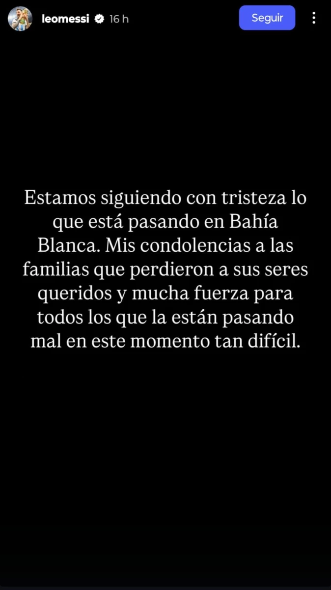 Foto: Instagram Lionel Messi.