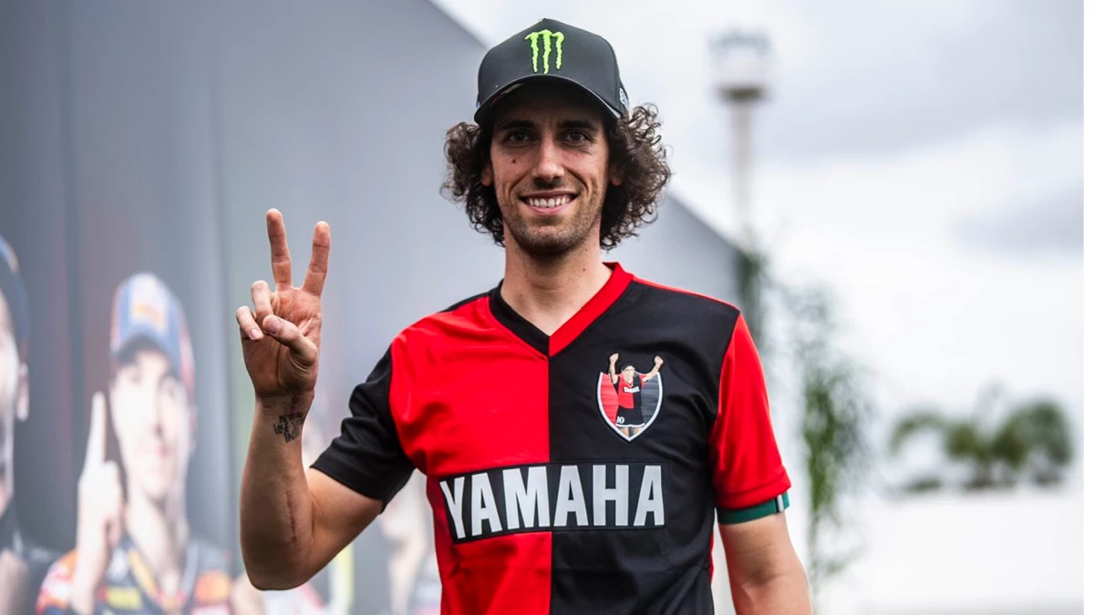 Alex Rins llegó a Termas como un argentino más | Foto: @Rins42