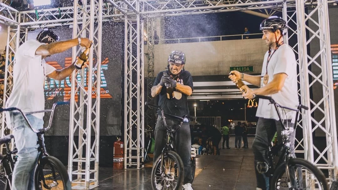 El cordobés se subió al podio en Costa Rica. Foto: @rpmtv.oficial