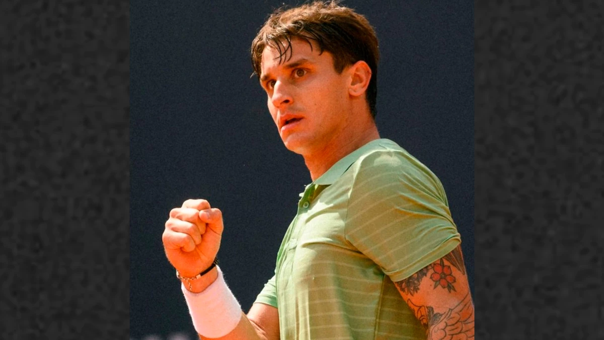 Foto: Camilo Ugo Carabelli pasó de lucky loser a ser el único argentino en ganar en el día en el Master 1000 de Miami. @ATPTour_es