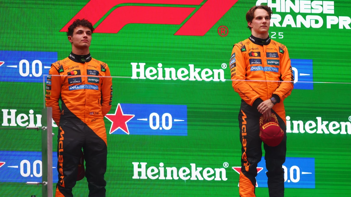 Piastri y Norris, el 1-2 de McLaren en China. Foto: F1