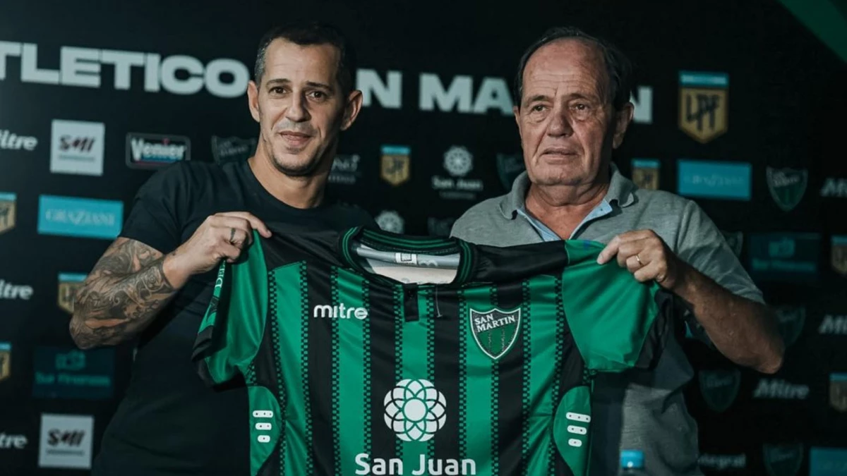 Leandro Romagnoli llegó para reemplazar al renunciante Raúl Antuña. Foto: Prensa San Martín de San Juan.
