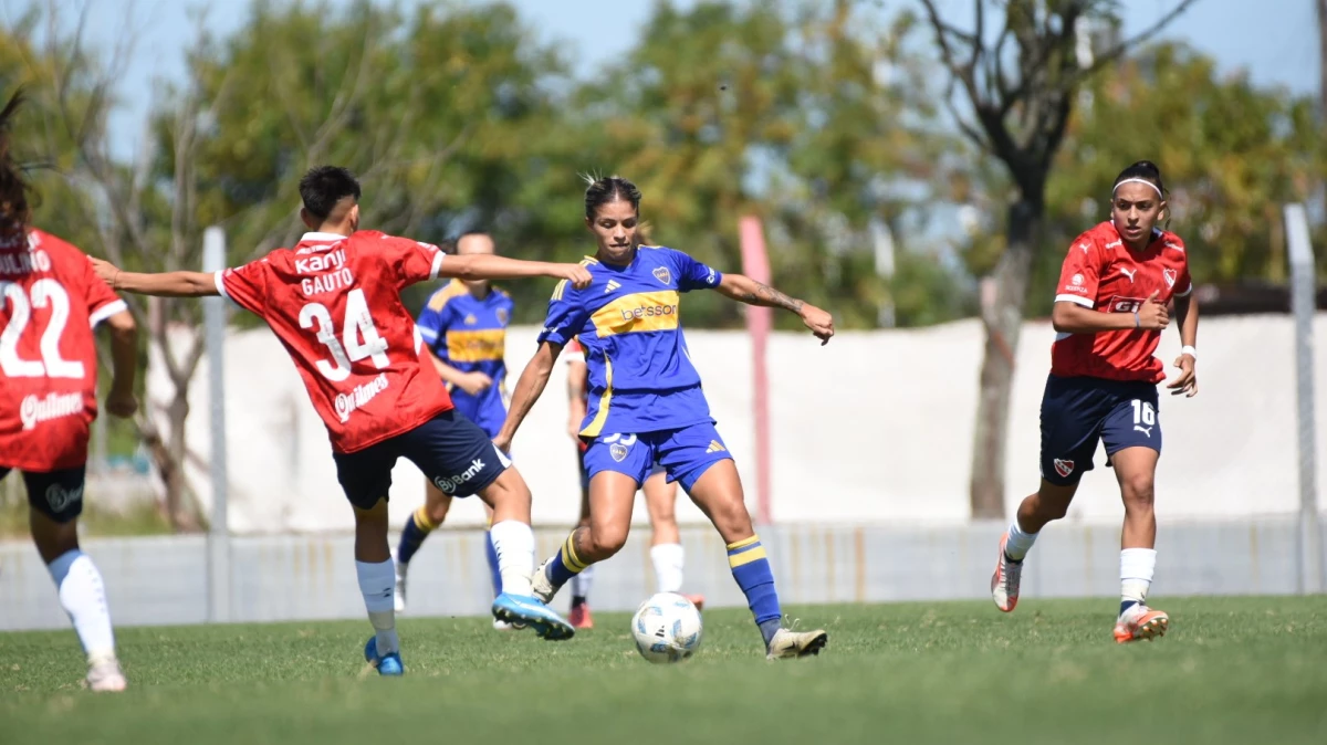 Boca se llevó los tres puntos de Villa Domínico. Foto: @BocaJrsFutFem
