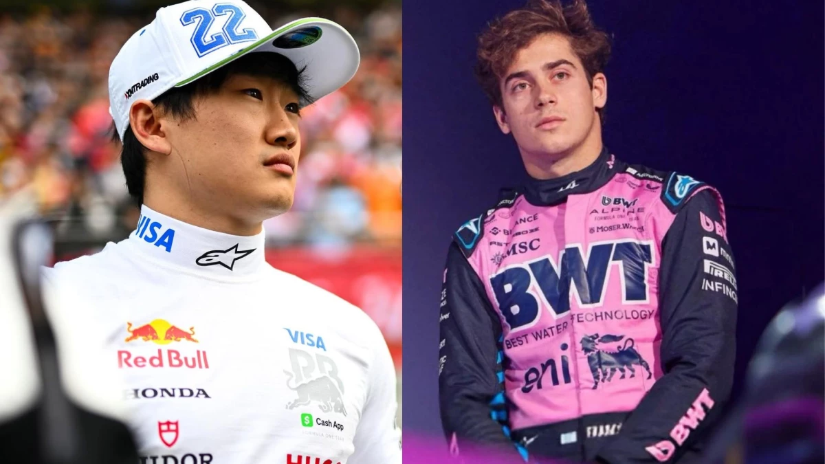 Yuki Tsunoda y Franco Colapinto. Foto: Instagram