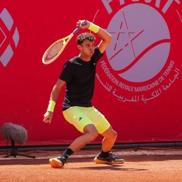 Foto: Juan Manuel Cerúndolo accedió al cuadro principal del Abierto de Marrakech. @ATPTours_ES