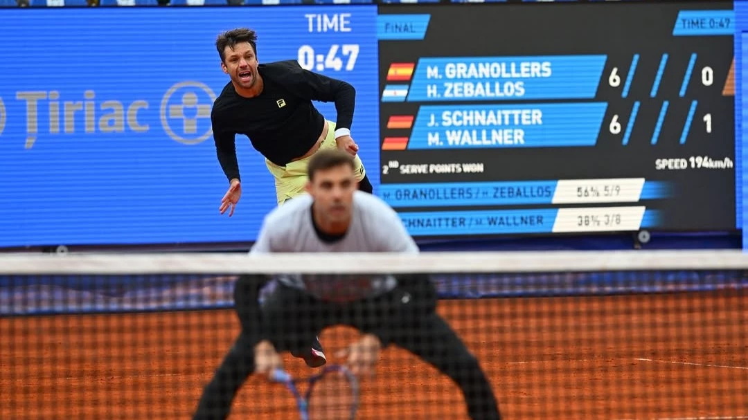 Zeballos y Granollers, campeones en Bucarest. Foto: @atp250tiriacopen