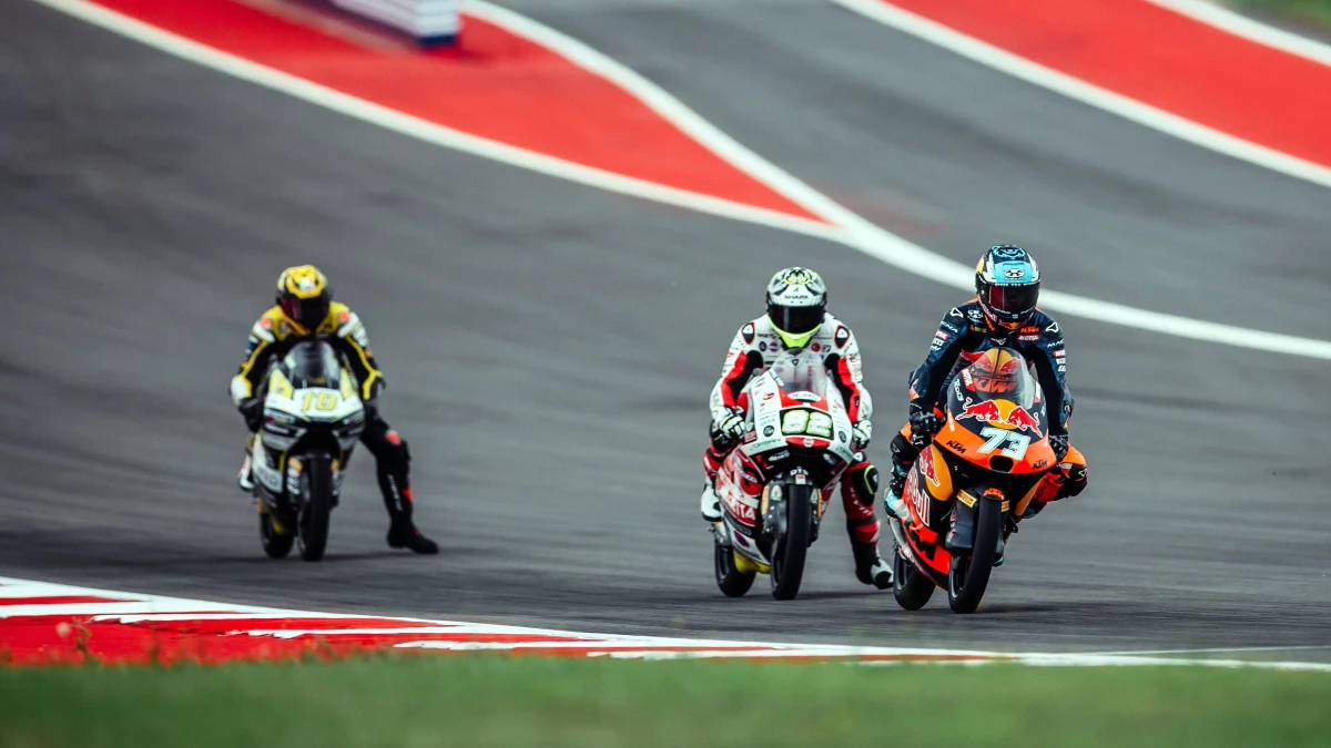 Valentín Perrone durante la última carrera en Estados Unidos. Foto: @tech3racing