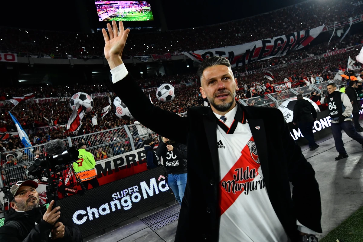 Foto: River. Demichelis también debutó con triunfo al ganarle 1-0 con gol de Borja sobre la hora en su primer super.