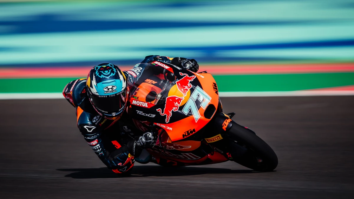 Valentín Perrone largará 19º en el Moto GP de Qatar (Foto X@Tech3Racing)