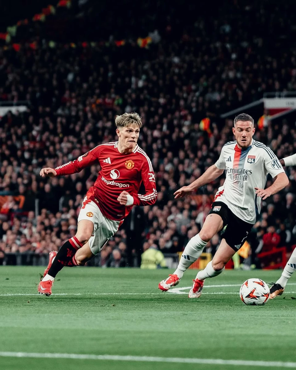 Garnacho fue titular en el United (Foto: IG@manchesterunited)