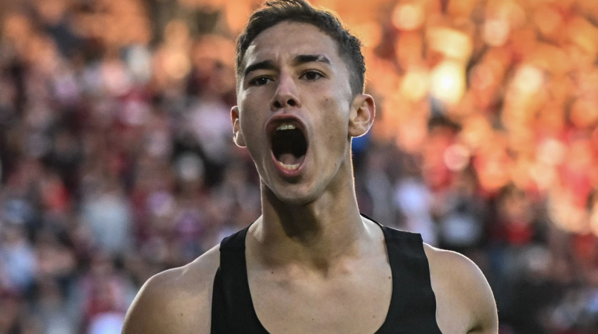 Rivera a puro grito de go (Foto: X@LigaAFA)