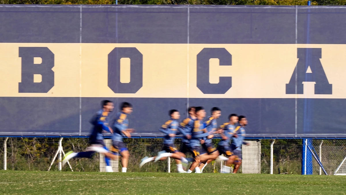 Entrenamiento en Boca Predio en la semana previa al superclásico contra River que se jugará en el Monumental sin la presencia de Edinson Cavani. (Foto: @BocaJrsOficial)