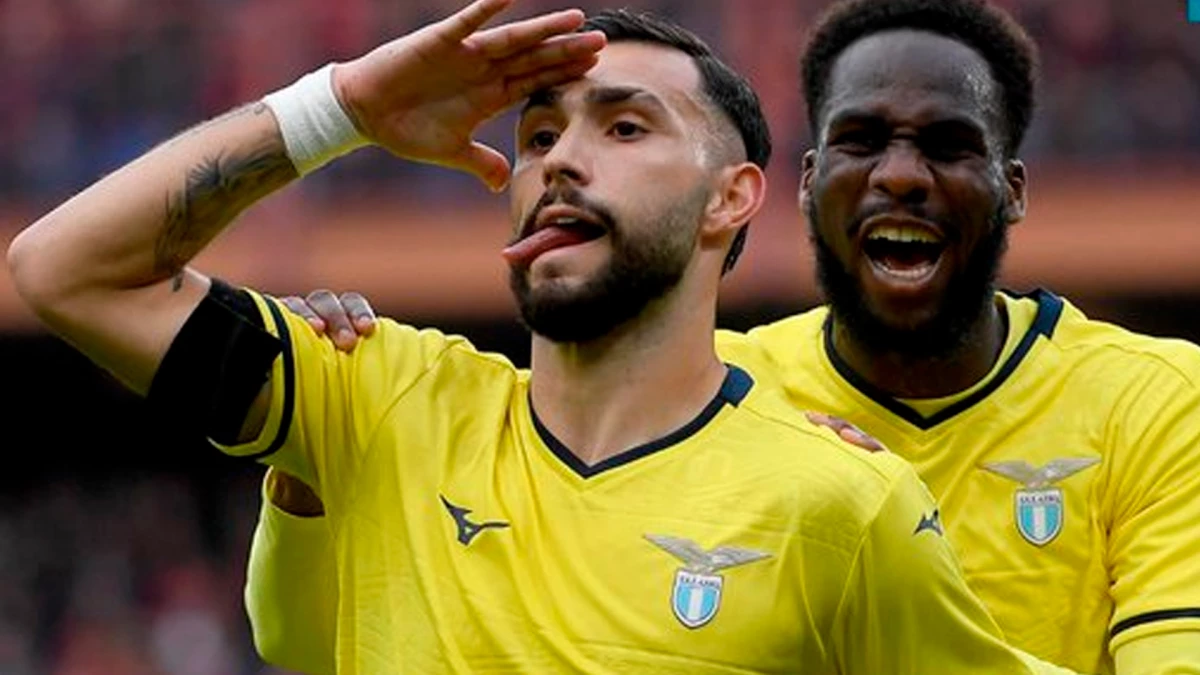 Taty Castellnos celebra su tanto en la victoria de Lazio. @legaseriea.