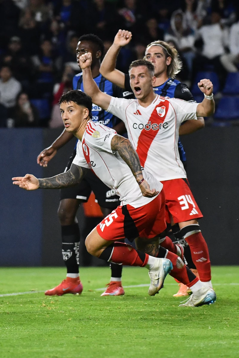Foto: Prensa River. Driussi convirtió por segundo partido consecutivo y quiere seguir con laracha ante Boca.