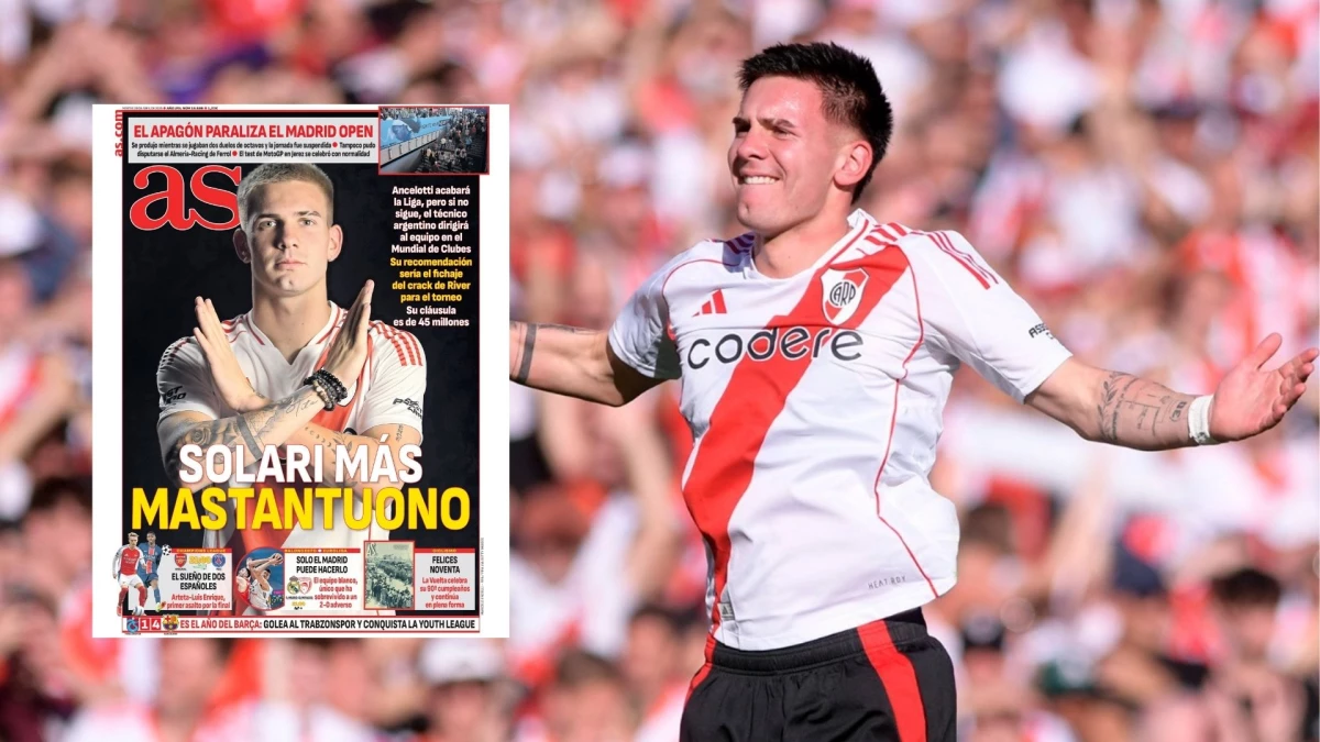 Mastantuono tras su coronación en el Superclasico, apareció en la tapa de los diarios.&nbsp;