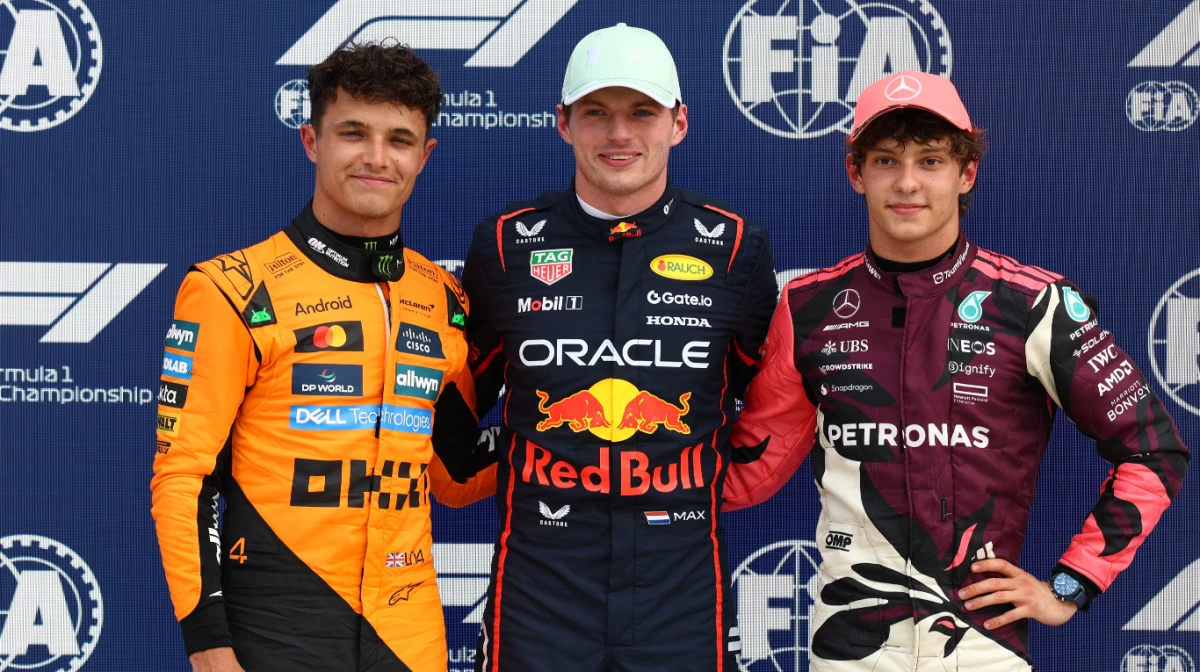 Verstappen, Norris y Antonelli, los mejores tiempos en Miami (Foto: X@F1)