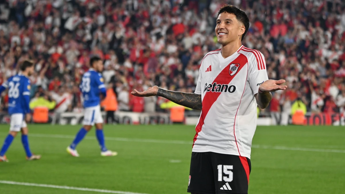 Driussi marcó su cuarto gol desde que volvió a River (Foto X@RiverPlate)
