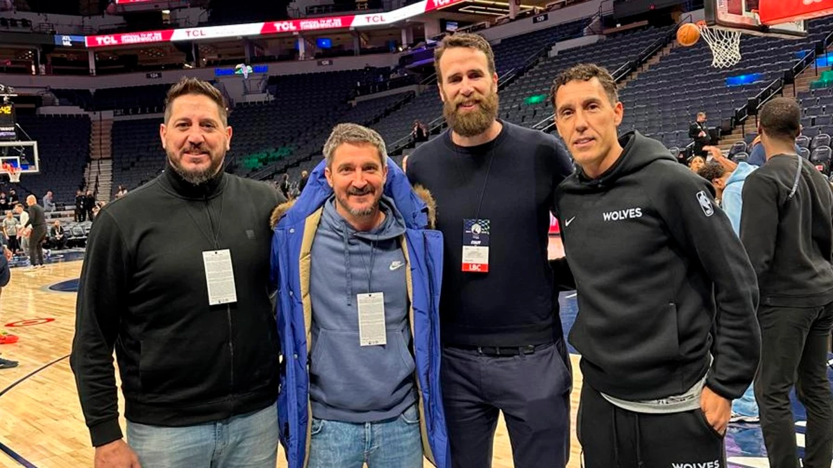 Pelussi, Pozzecco, Datome y Prigioni en Mineápolis, para sellar un amistoso de primer nivel ante UItalia | &nbsp;Foto: CAB