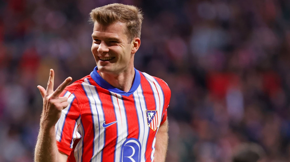 El noruego marcó los cuatro goles de su equipo (Foto: X@Atleti)